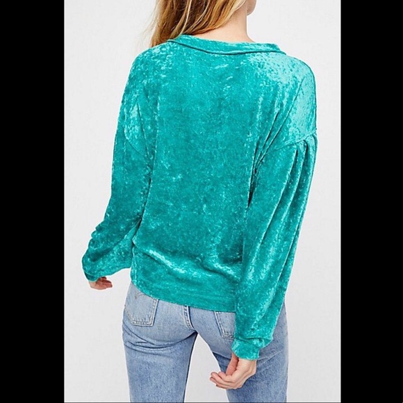 FREE PEOPLE velvet top - Picture 3 of 3